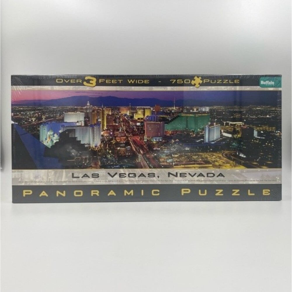 NIB NWT Buffalo Games Panoramic Puzzle Las Vegas, Nevada 750 Puzzle